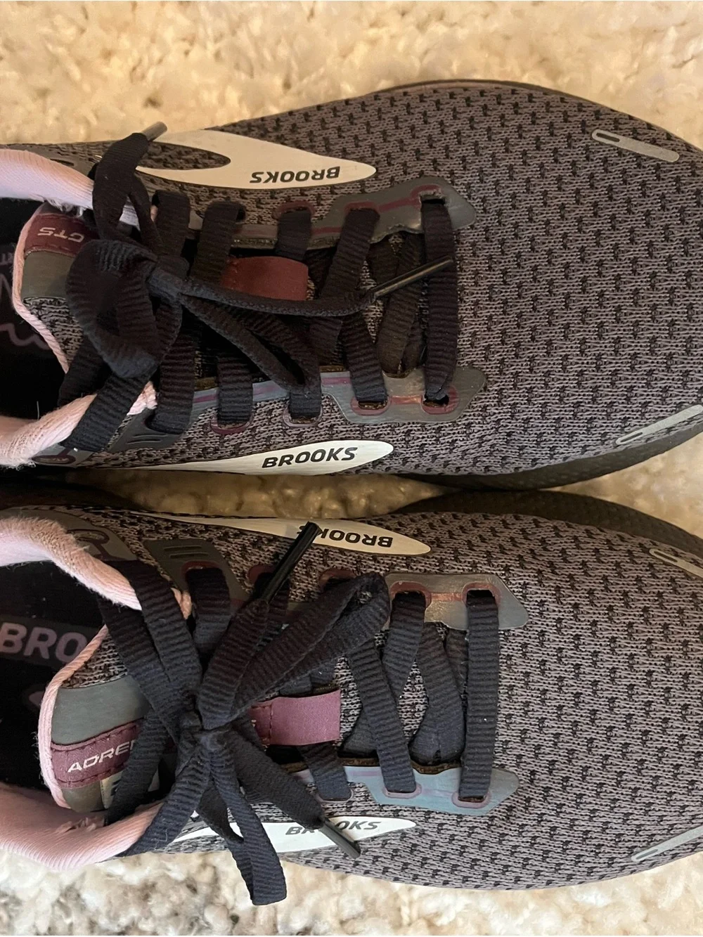 Brooks Women's Adrenaline GTS Running Shoes - Black & Pink